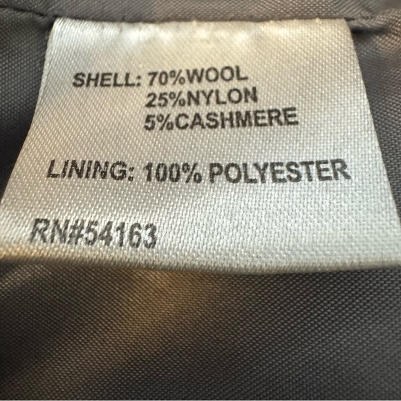 Calvin Klein black wool cashmere blend double breasted coat women’s 1X - Picture 6 of 7